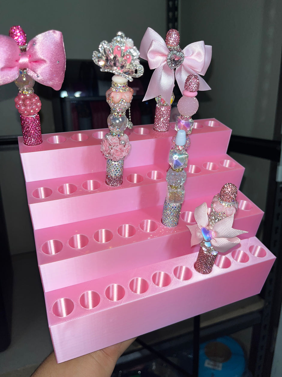 Pen Display for Clay Rhinestone Pens fits 40 pens (2 sizes)
