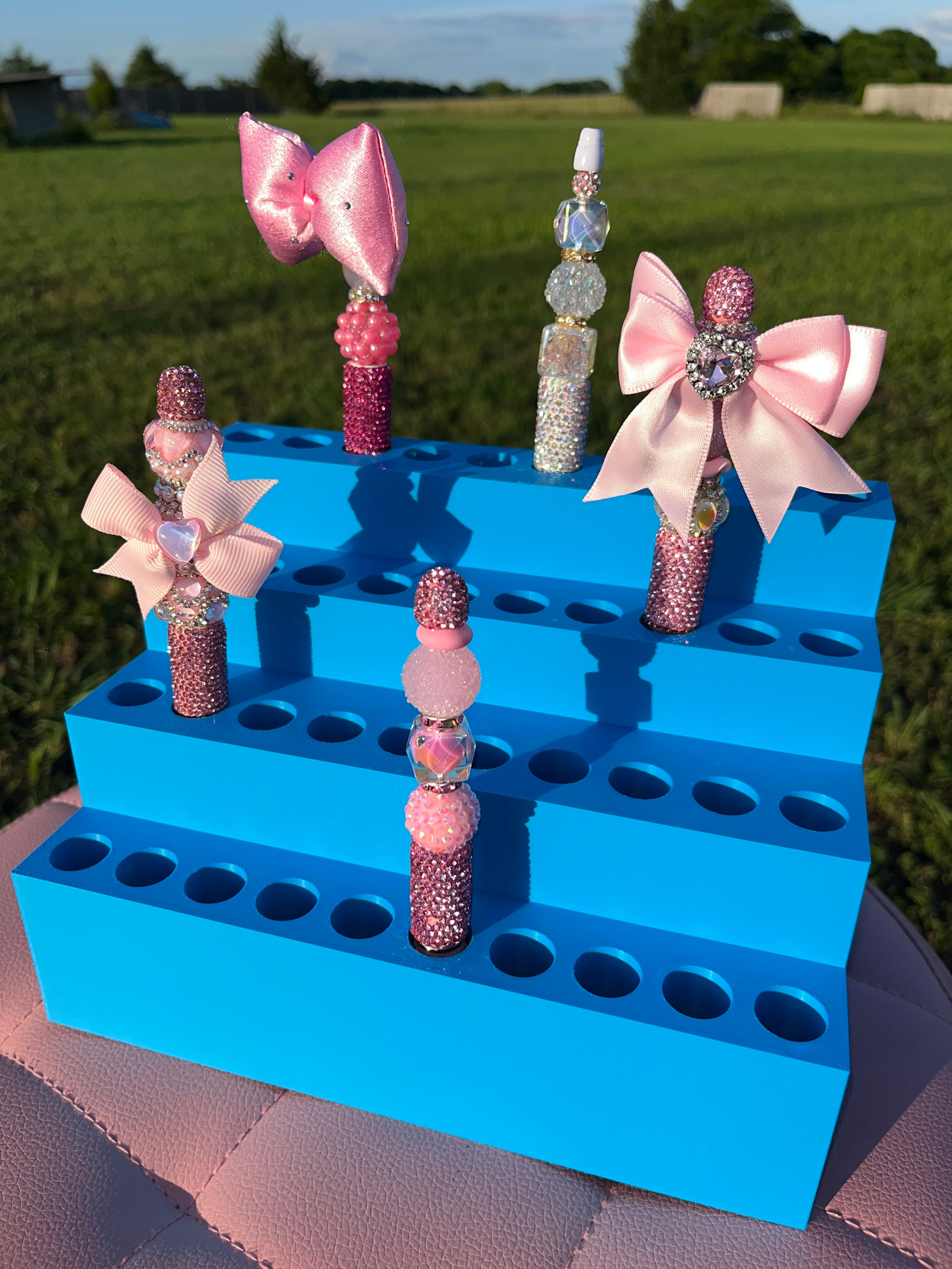 Pen Display for Clay Rhinestone Pens fits 40 pens (2 sizes)