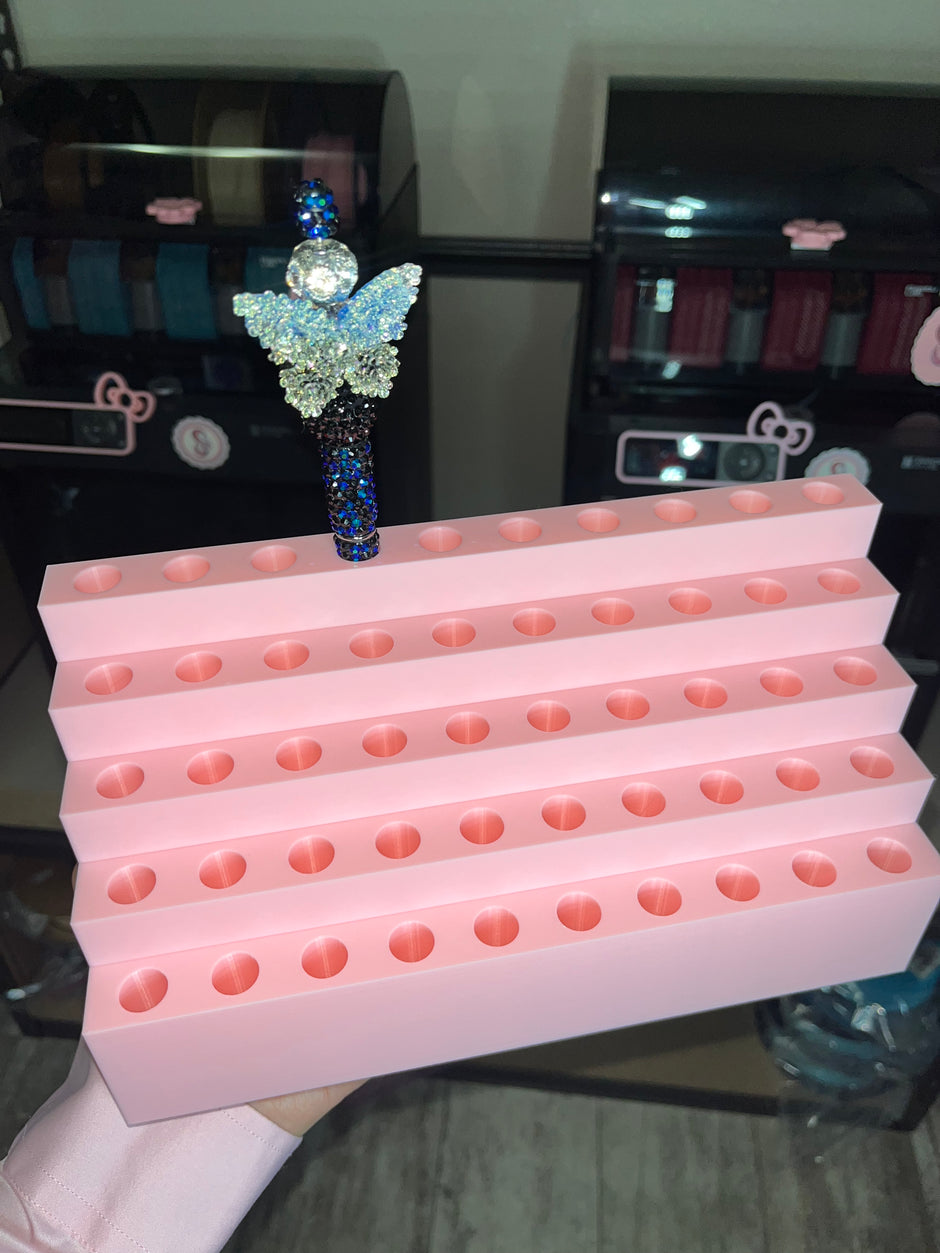 Pen Display for 50 Rhinestone Pens with NO Clay (13mm)
