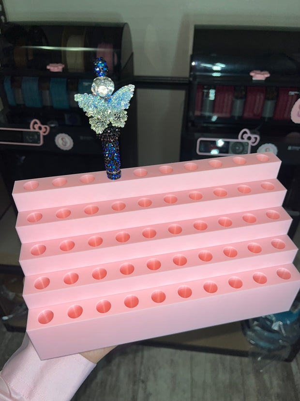Pen Display for Smaller Rhinestone Pens with NO Clay (50 slots)