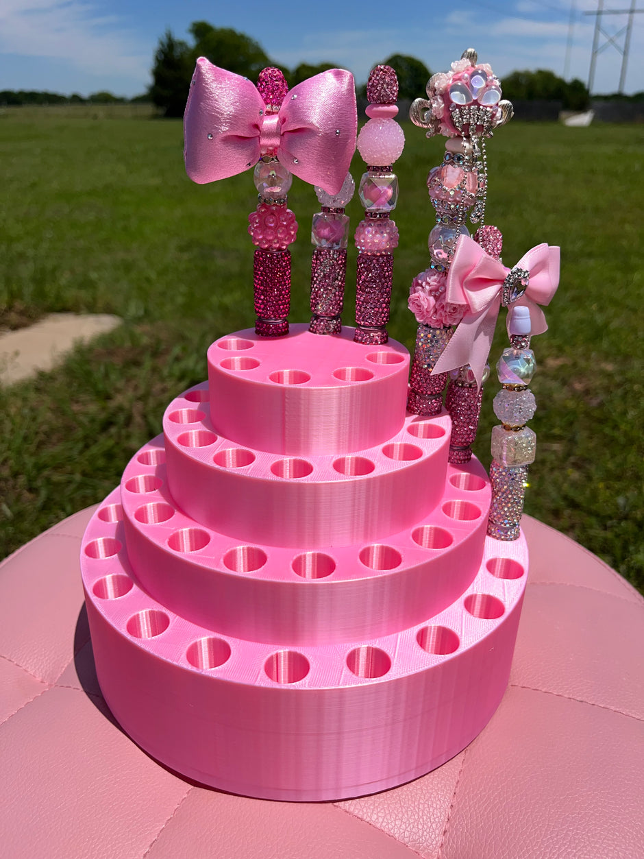 Round Pen Display for Fancy Clay Rhinestone Pens (fits 60 Pens)