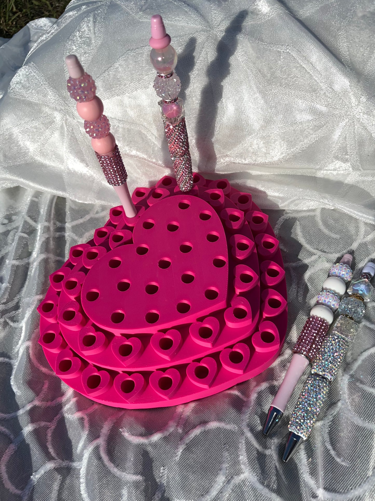 3D Printed Heart Pen Display for REGULAR Pens