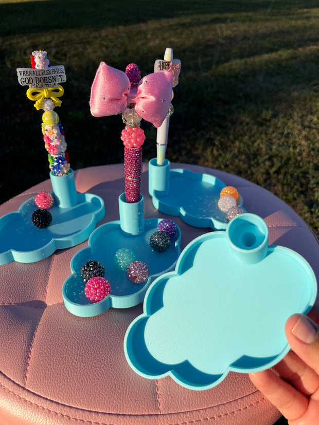 *Universal Size Cloud Pen Stand with Tray (21mm)