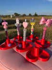 *Universal Size Heart Pen Stand with Tray (21mm)