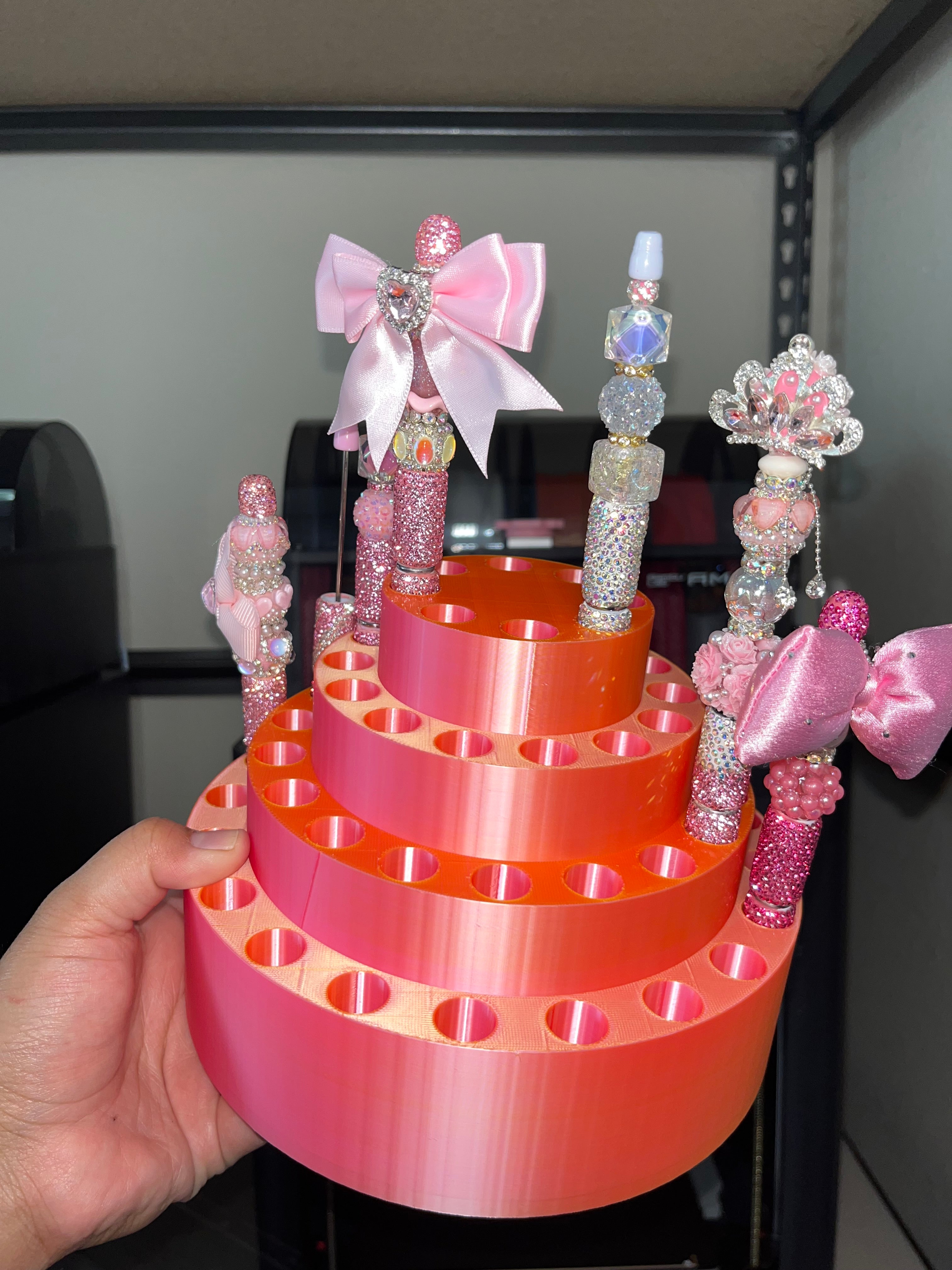 Round Pen Display for Fancy Clay Rhinestone Pens (fits 60 Pens)