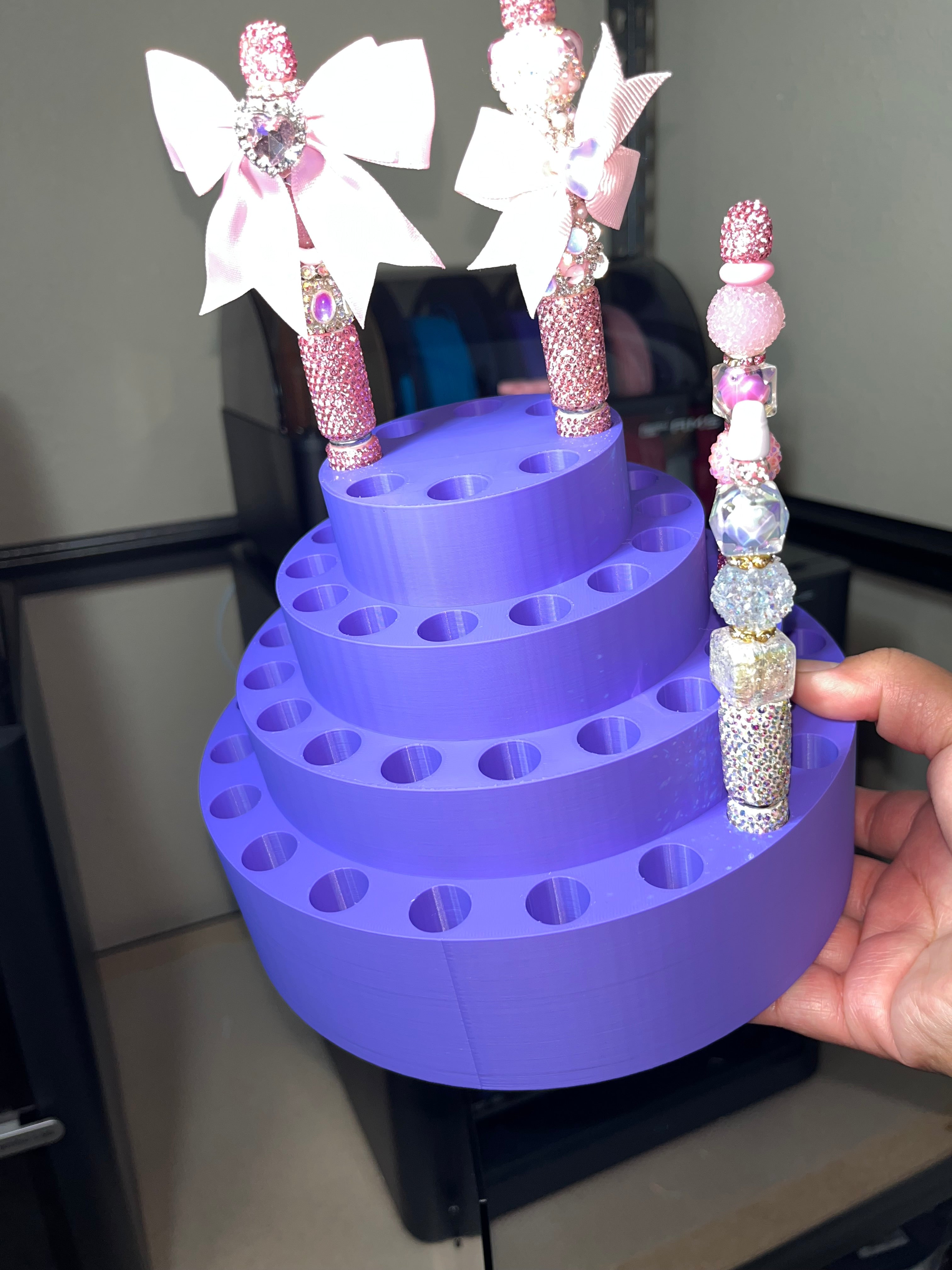 Round Pen Display for Fancy Clay Rhinestone Pens (fits 60 Pens)