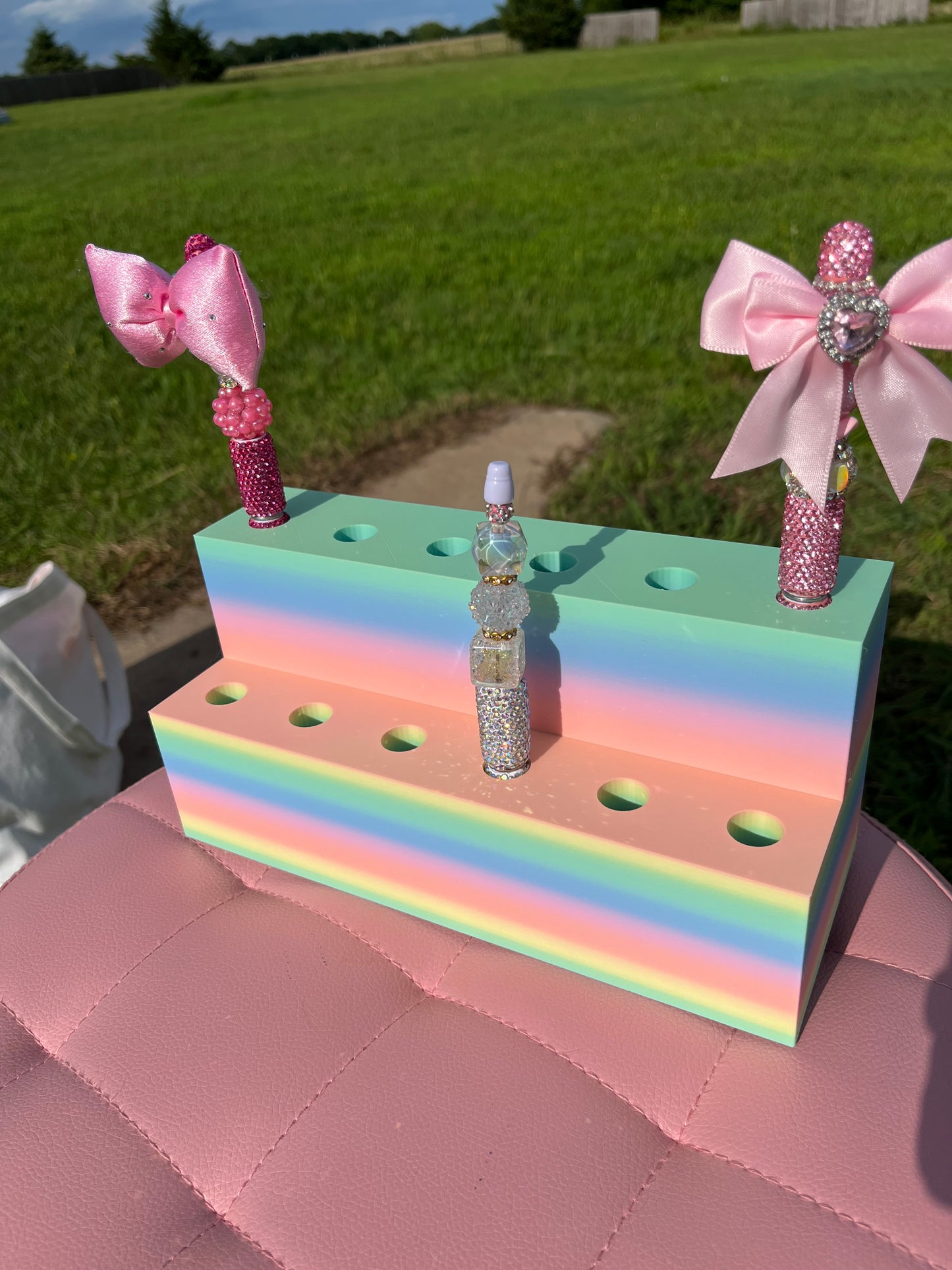 3D Printed Pen Display for Fancy/Rhinestone Pens (fits 12 pens)