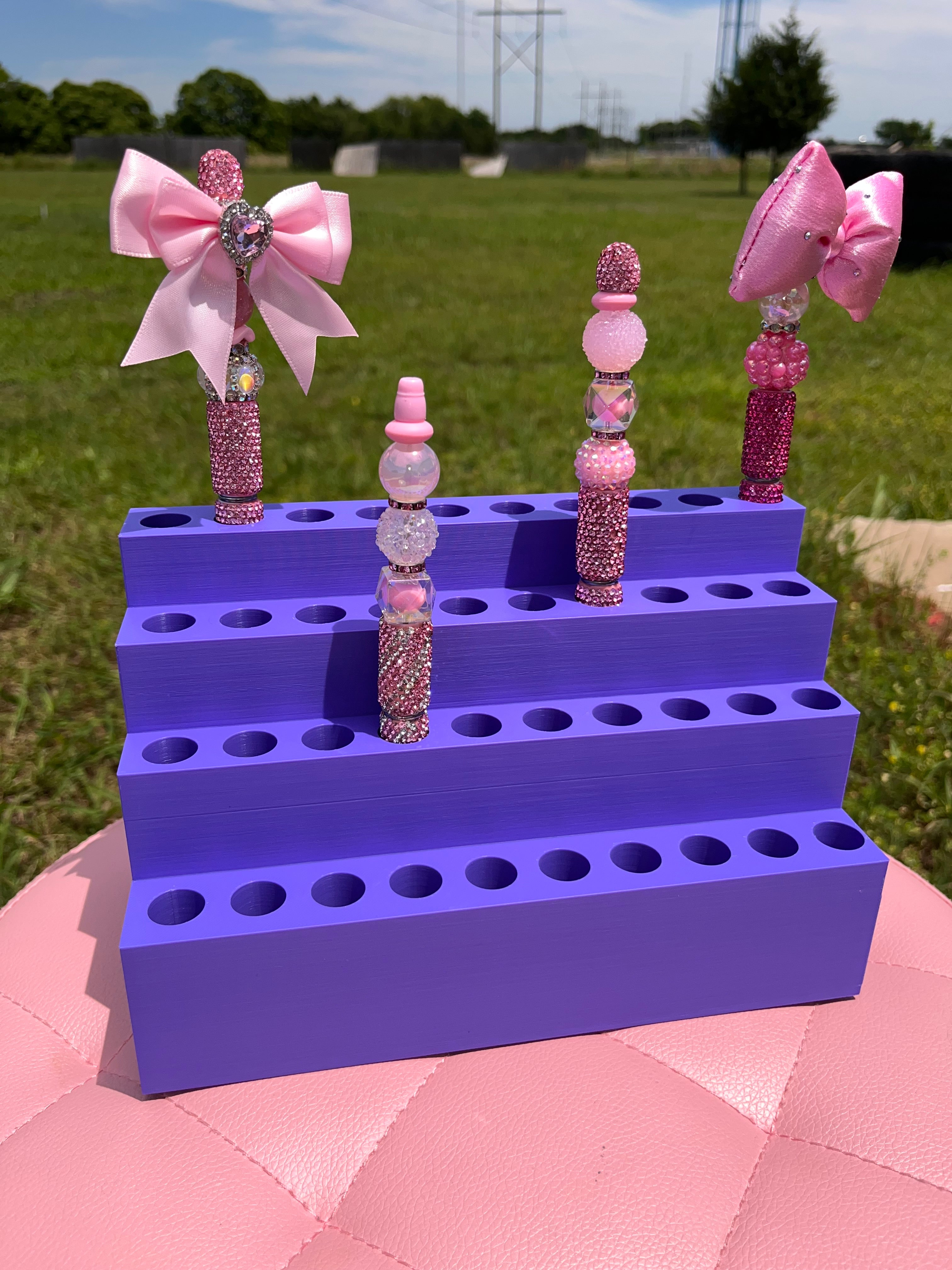Pen Display for Clay Rhinestone Pens fits 40 pens (2 sizes)