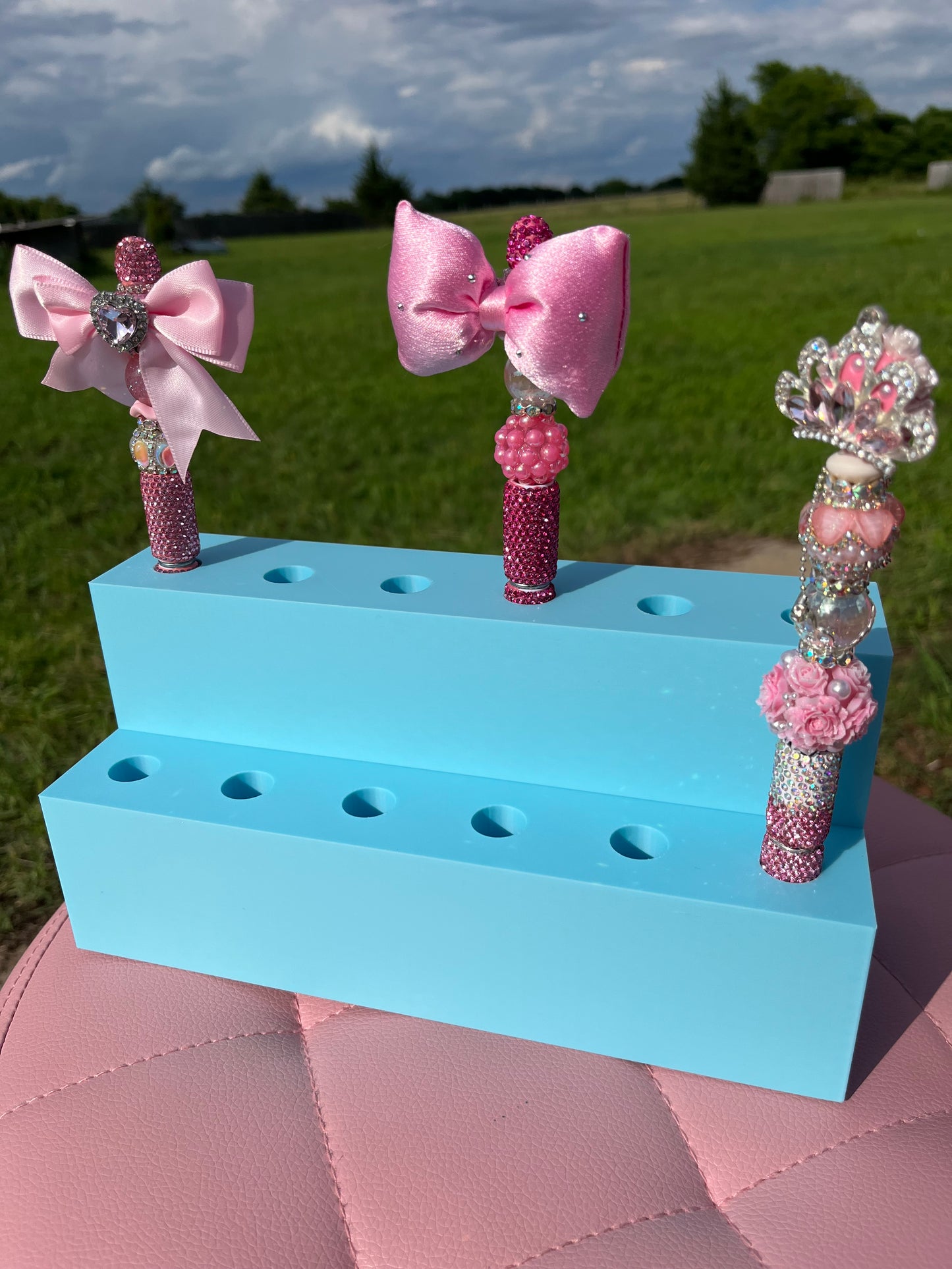 3D Printed Pen Display for Fancy/Rhinestone Pens (fits 12 pens)