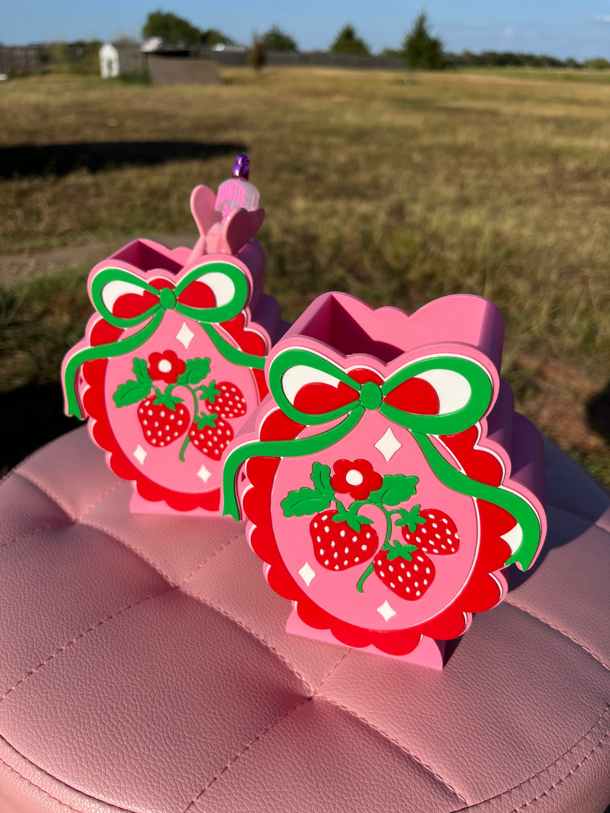 Strawberry Pen Holder