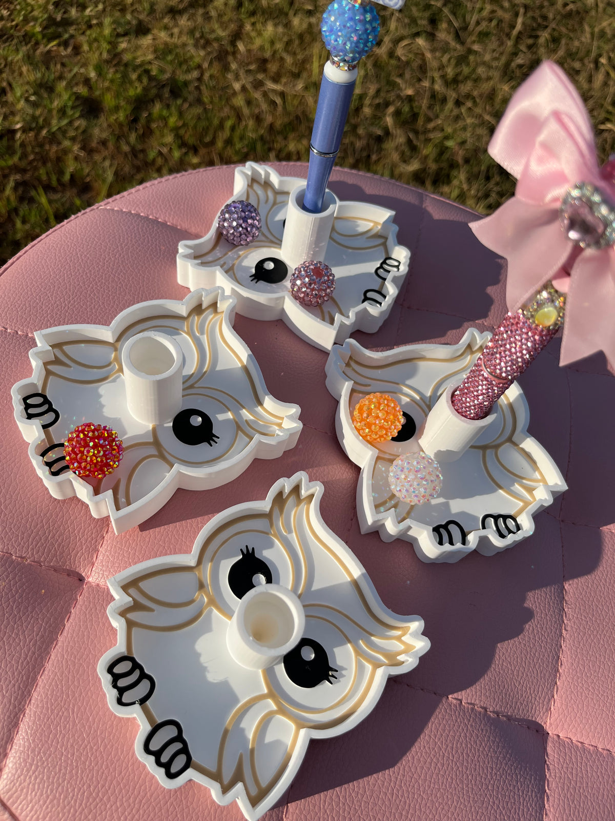 Owl Pen Stand with Tray