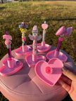 *Universal Size Heart Pen Stand with Tray (21mm)