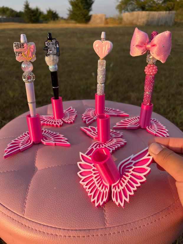 Angel Wings Single Pen Holder for Regular or Rhinestone Pens