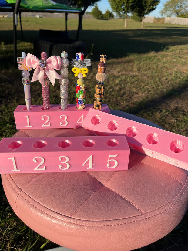 Universal Size Pen Display for 5 Pens with numbering