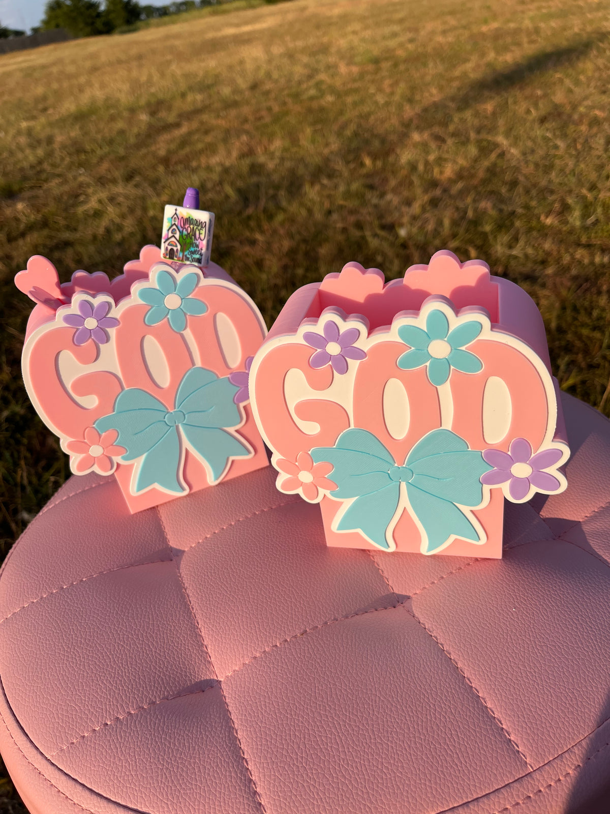 Pen Holder with name “God”