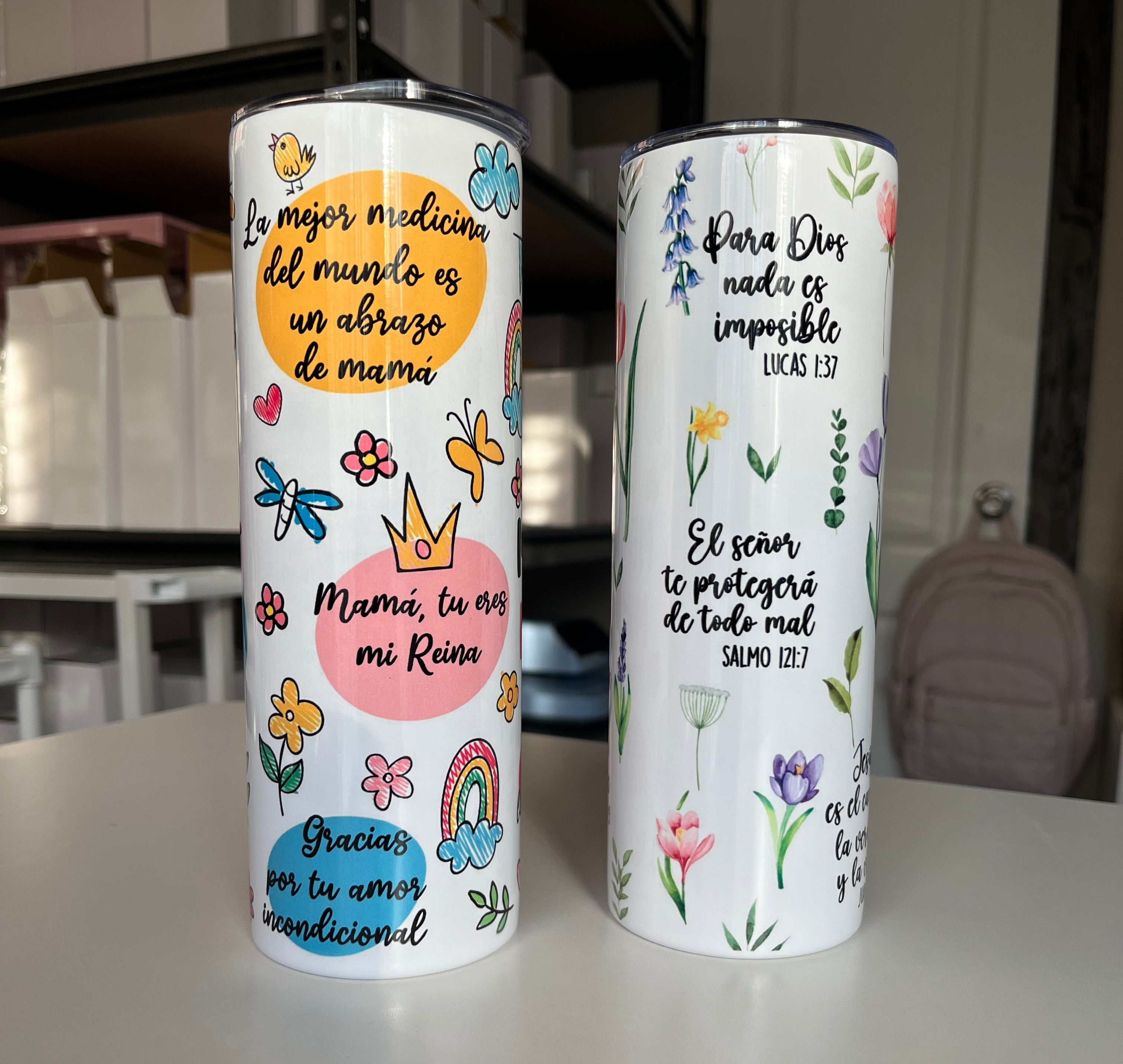 Mujer Virtuosa 20oz stainless steel tumblers