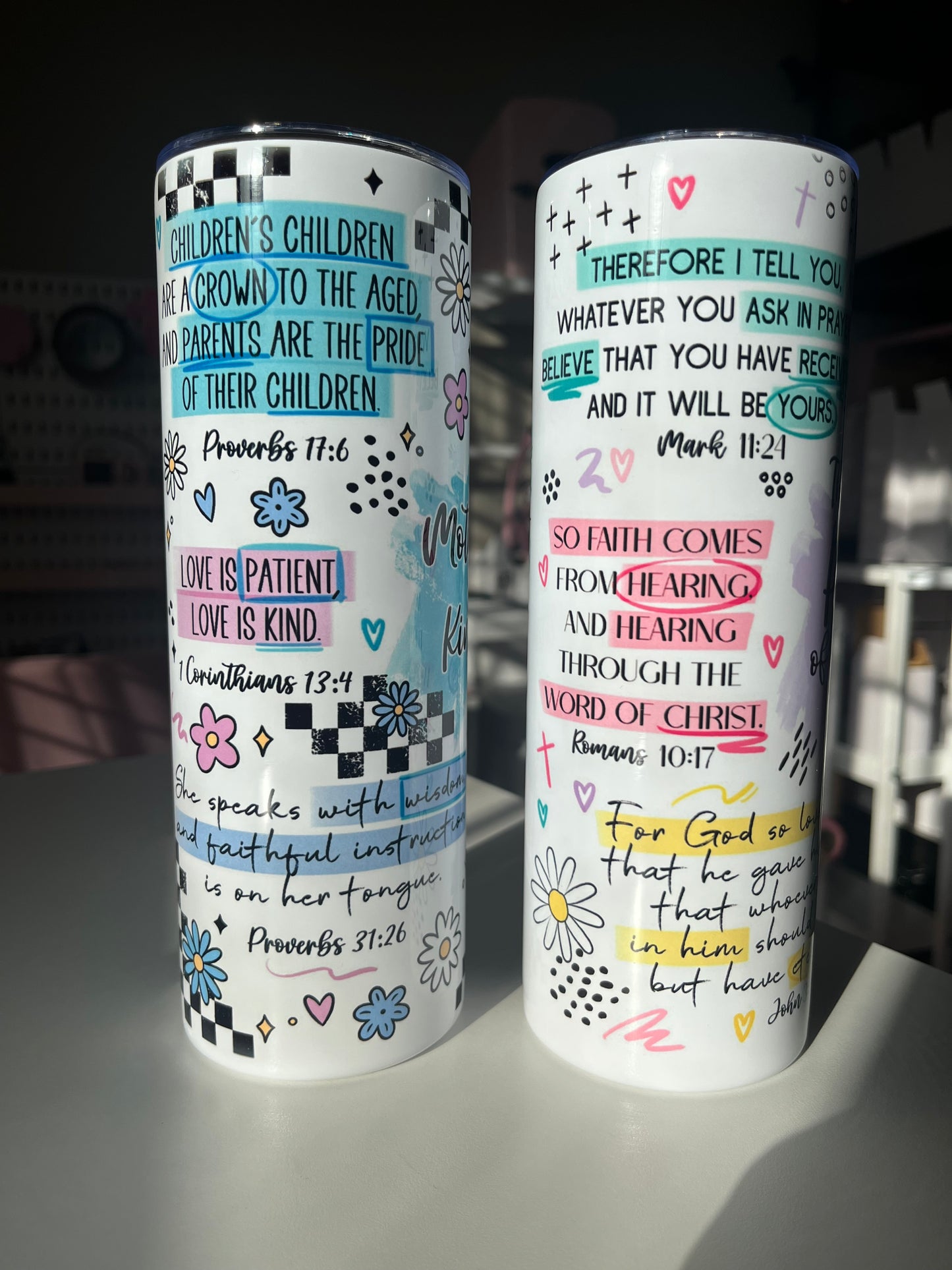 Motherhood & Faith 20oz Stainless Steel Tumblers
