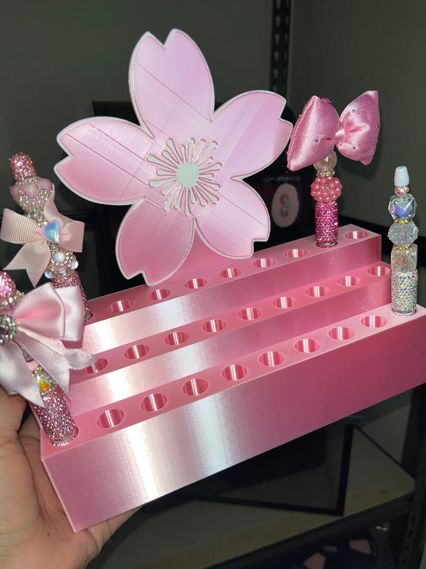 Pen Display for 30 Rhinestone Pens with Blossom design (15mm)