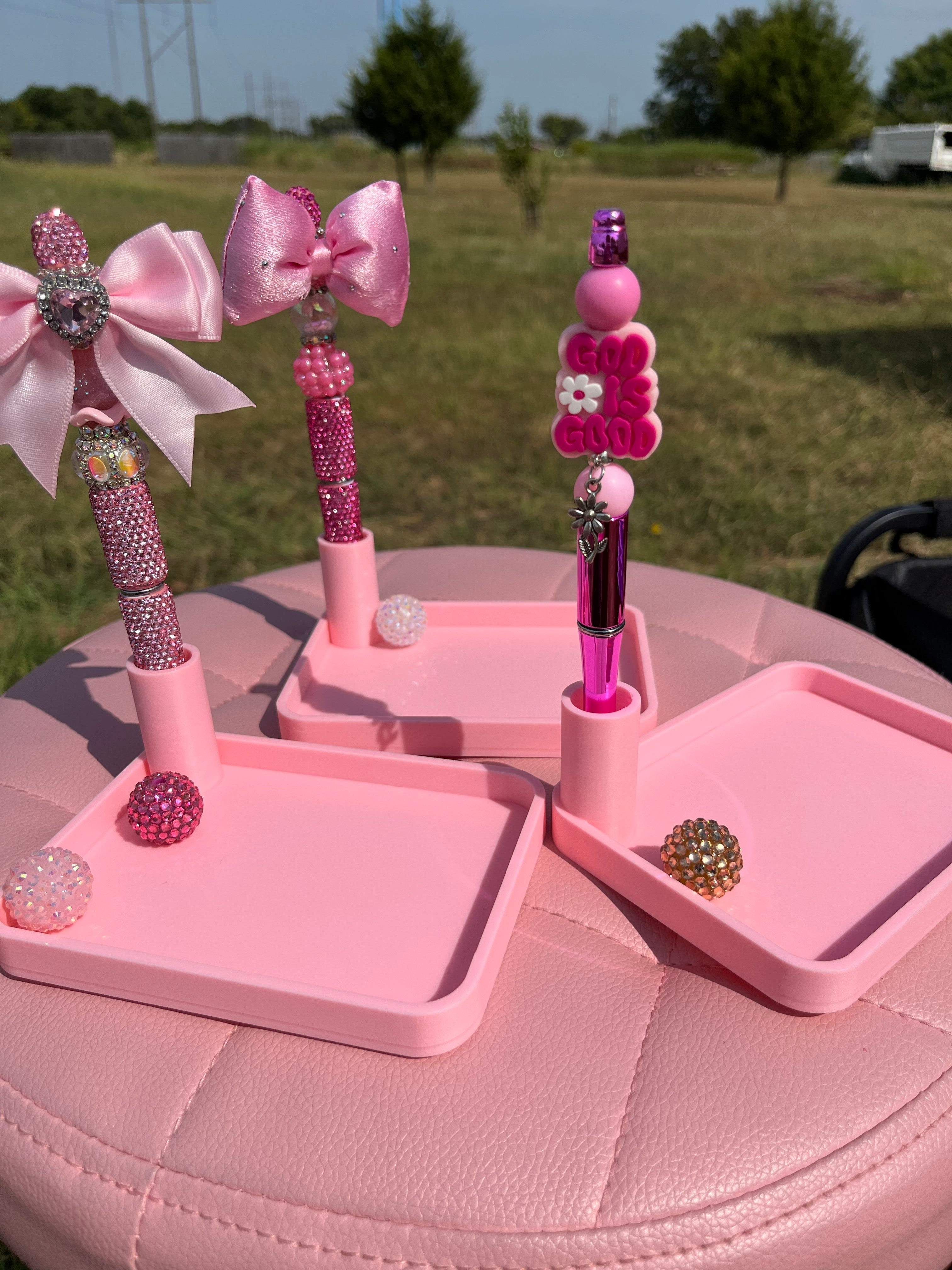 Rectangle Pen Stand with Tray