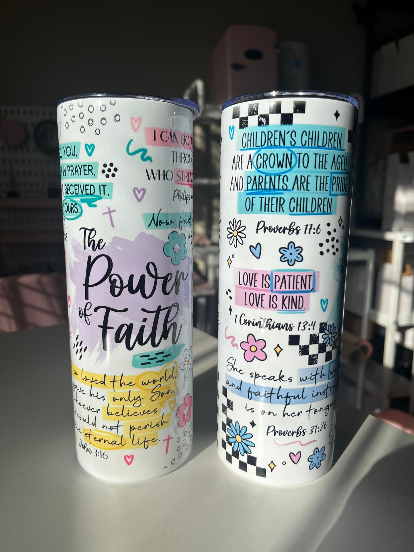 Motherhood & Faith 20oz Stainless Steel Tumblers