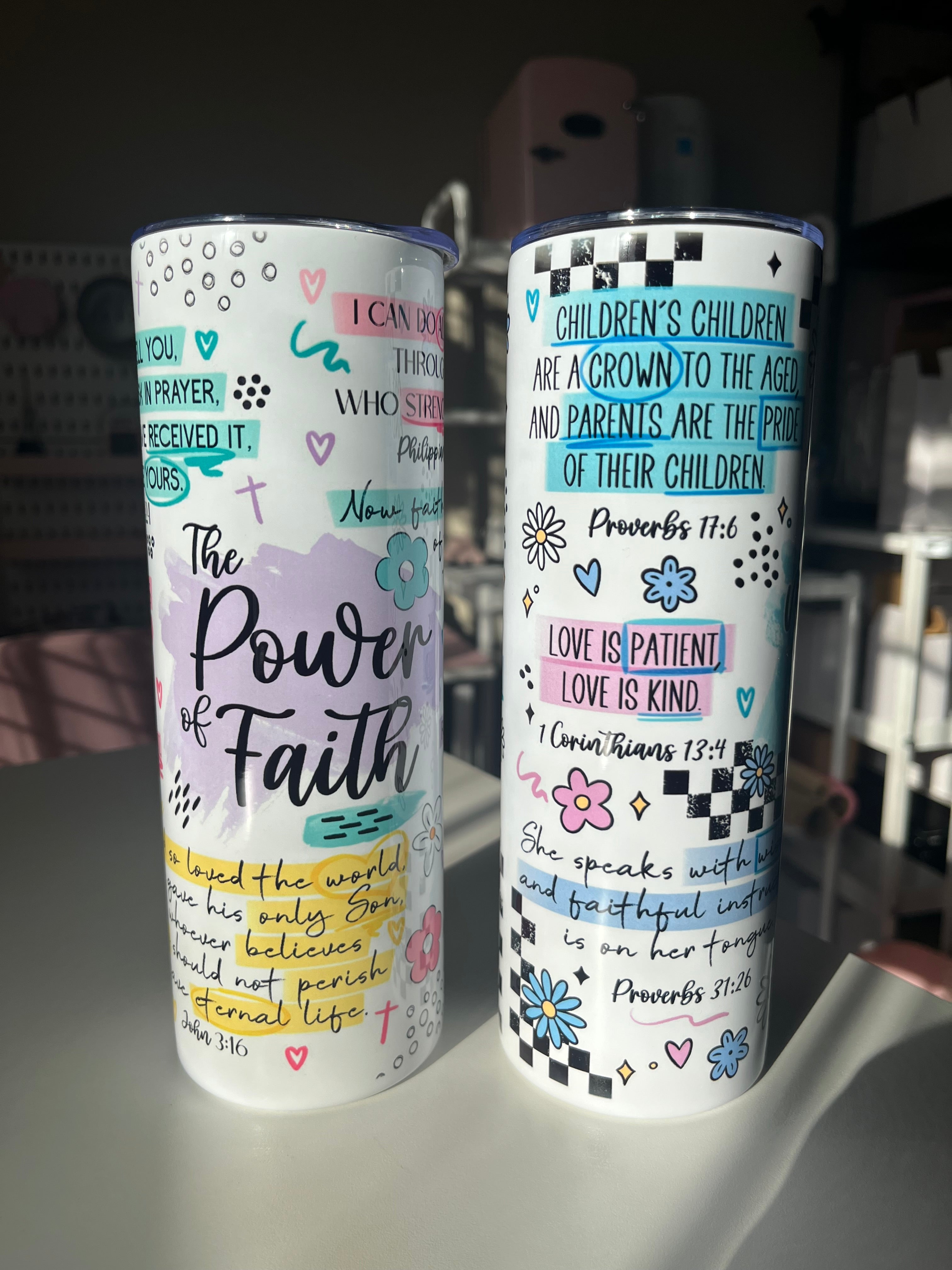 Motherhood & Faith 20oz Stainless Steel Tumblers