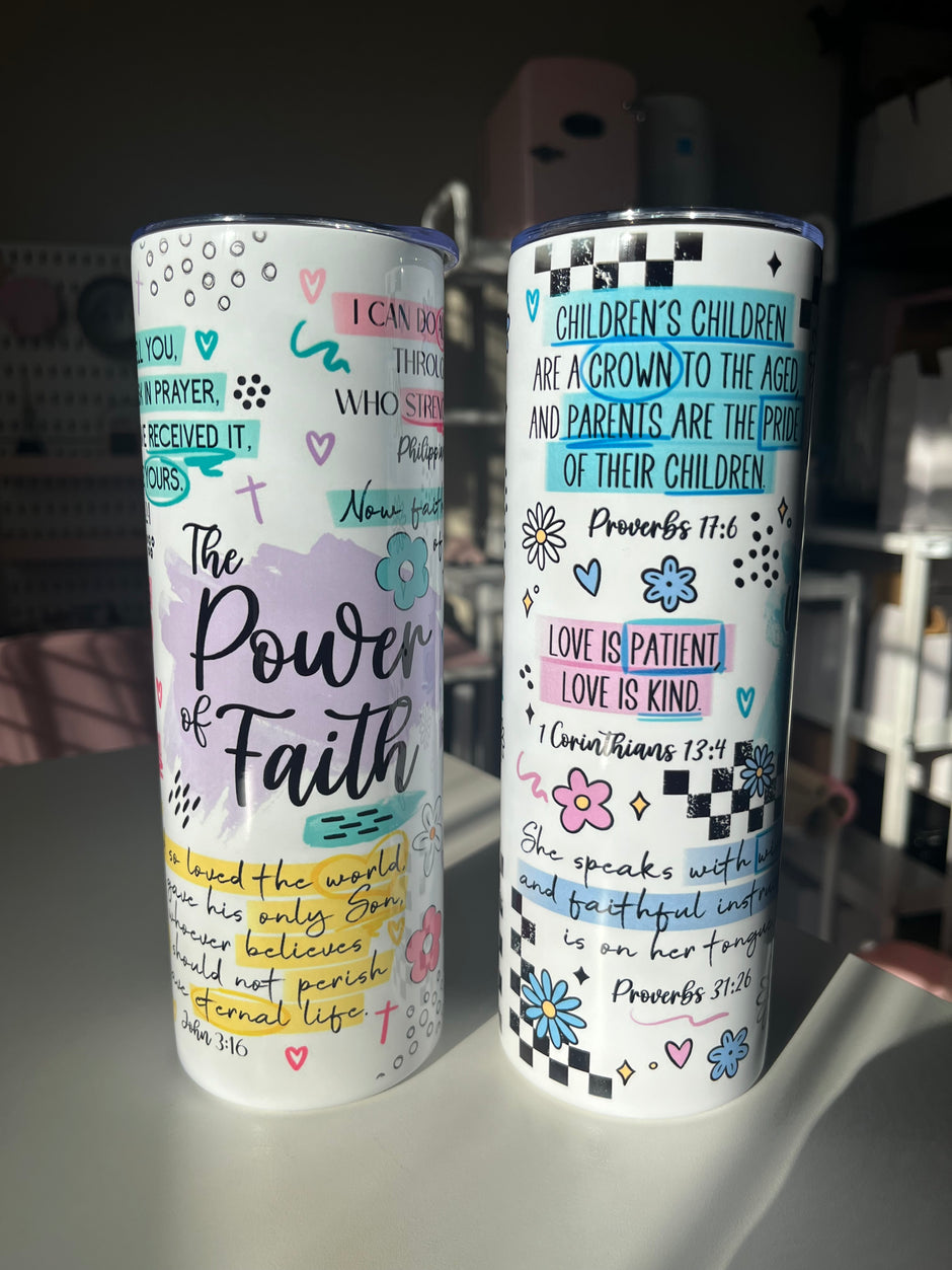 Motherhood & Faith 20oz Stainless Steel Tumblers
