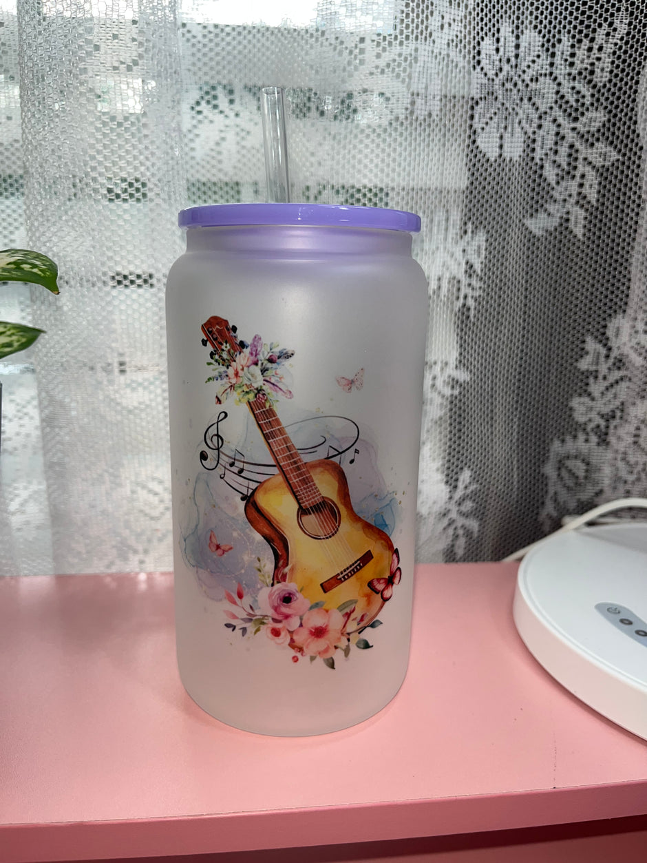 Lord is My Strength and My Song  16oz glass cup