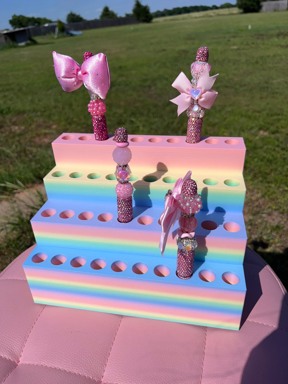 Pen Display for Clay Rhinestone Pens fits 40 pens (2 sizes)