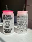 Barista/Slow Sunday Coffee- 16oz frosted glass cups