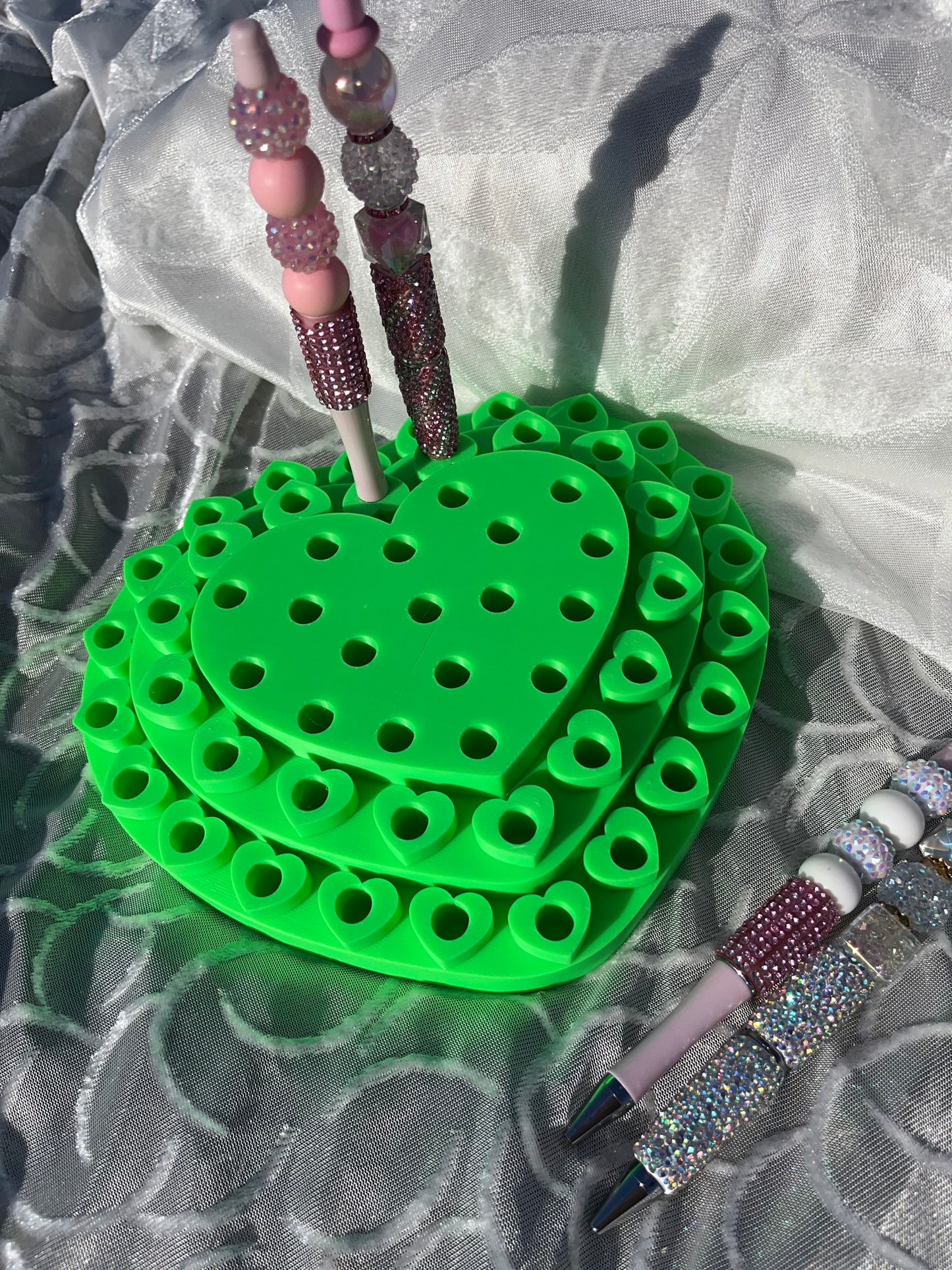3D Printed Heart Pen Display for REGULAR Pens