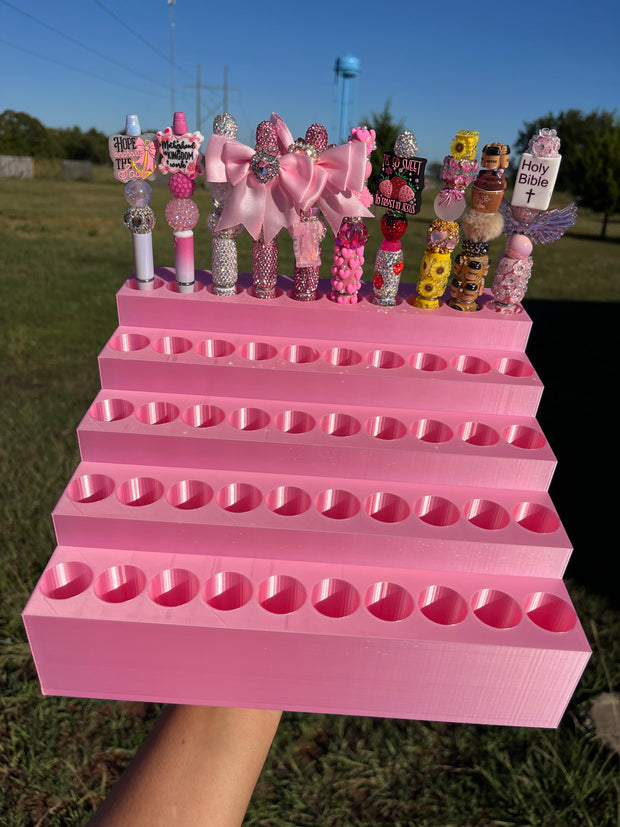 Universal Pen Display for 50 Pens with “lock-in” feature