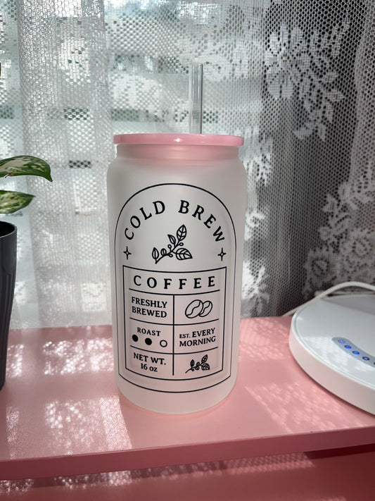 “SALE” Cold Brew - 16oz glass cups