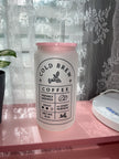 Cold Brew 16oz glass cup