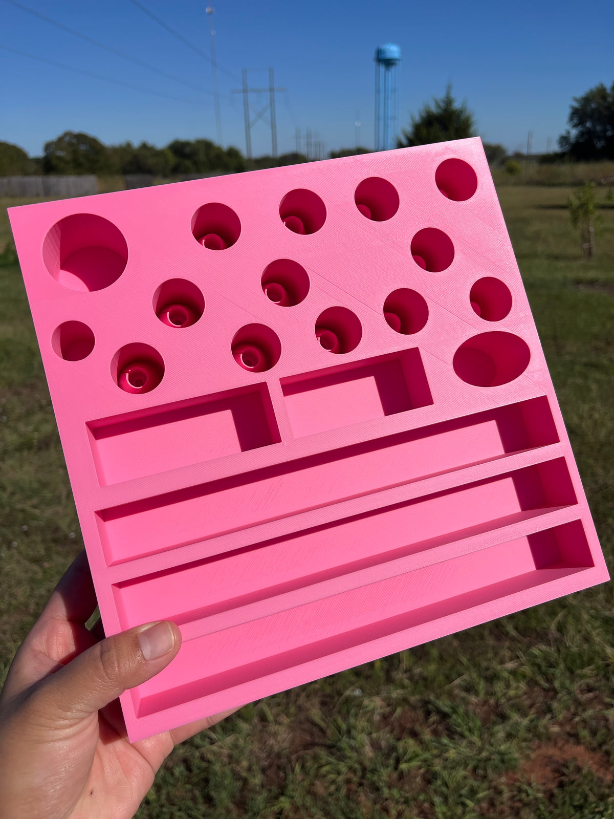Build Station Plate with Universal Size Pen Slots