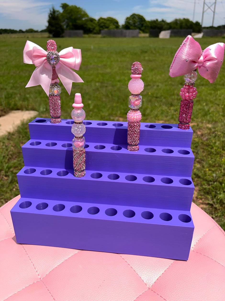 Pen Display for Clay Rhinestone Pens fits 40 pens (2 sizes)