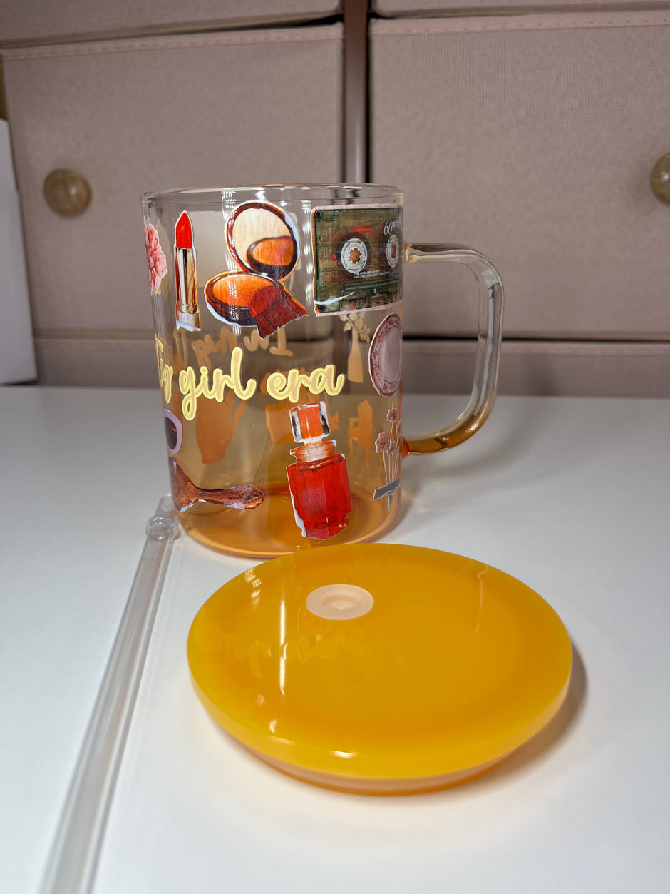 Crochet & Thrifty 17oz glass mugs