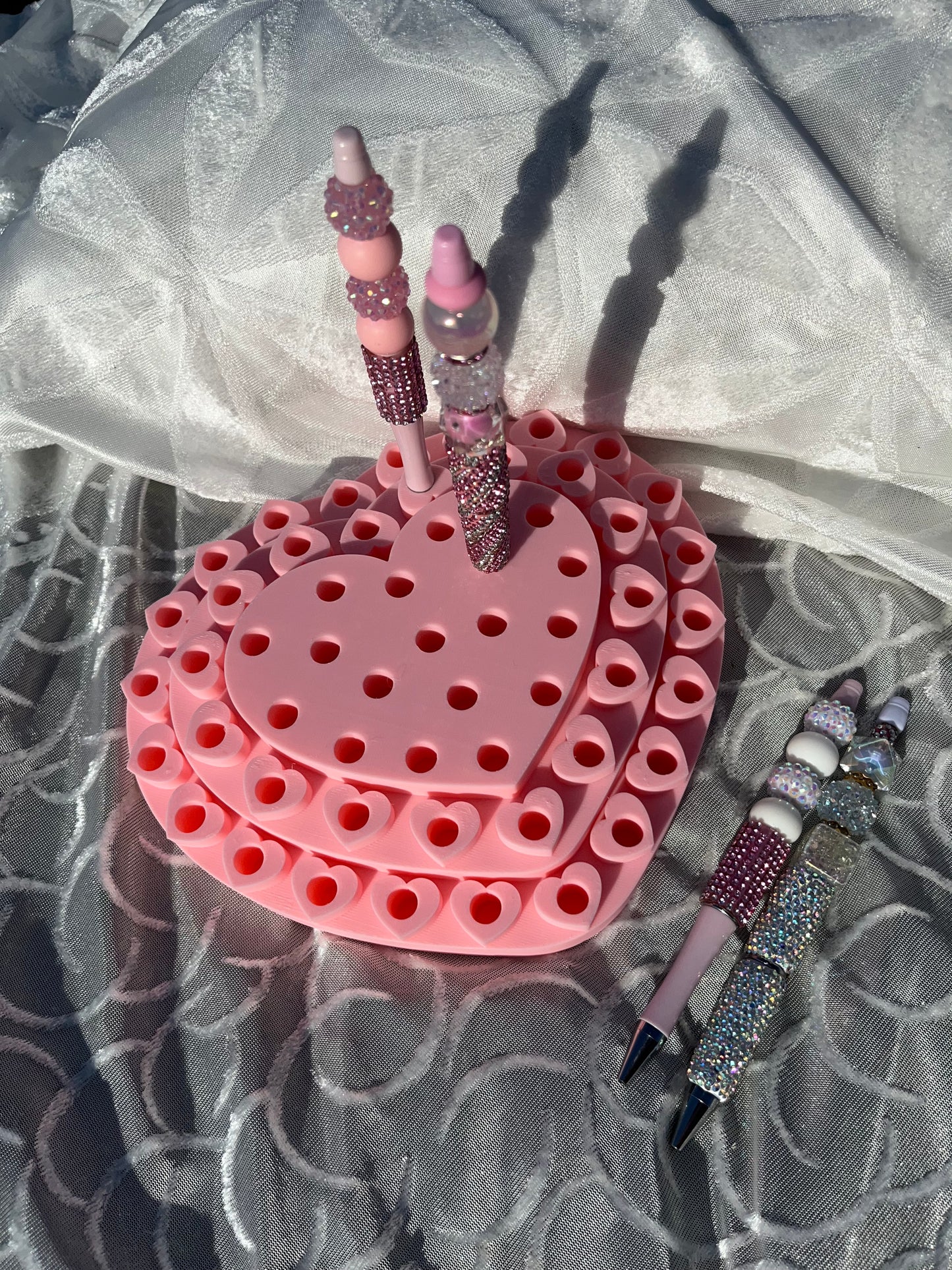 3D Printed Heart Pen Display for REGULAR Pens