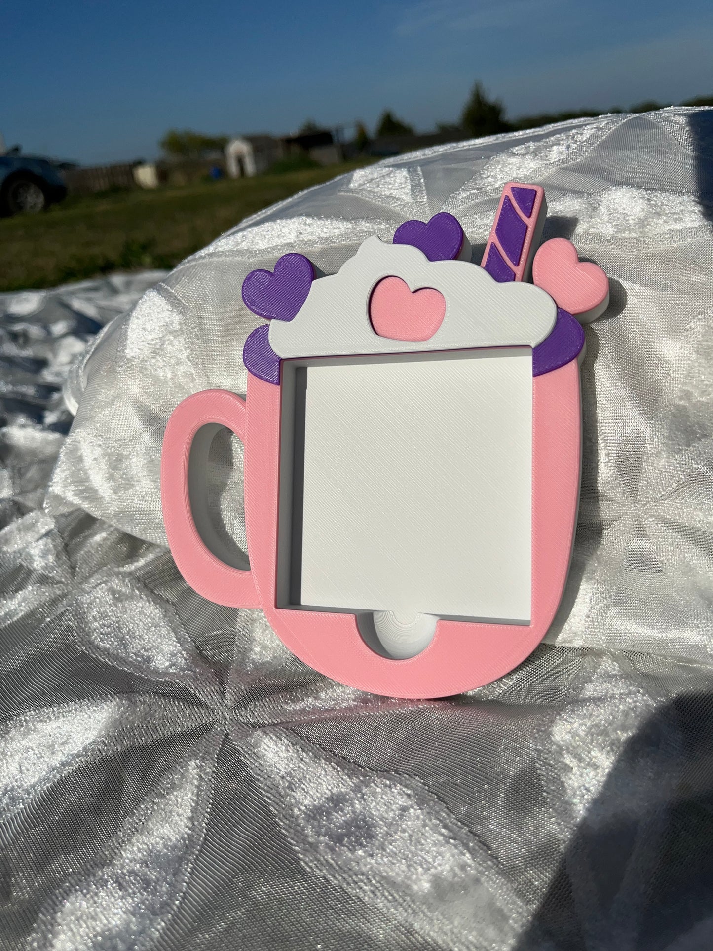 3D Printed “Coffee Mug” Sticky Notes Holder
