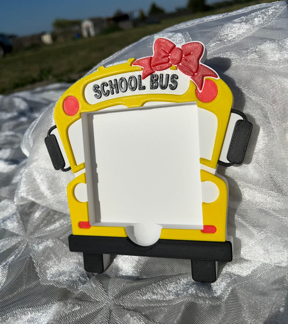 School Bus Sticky Notes Holder