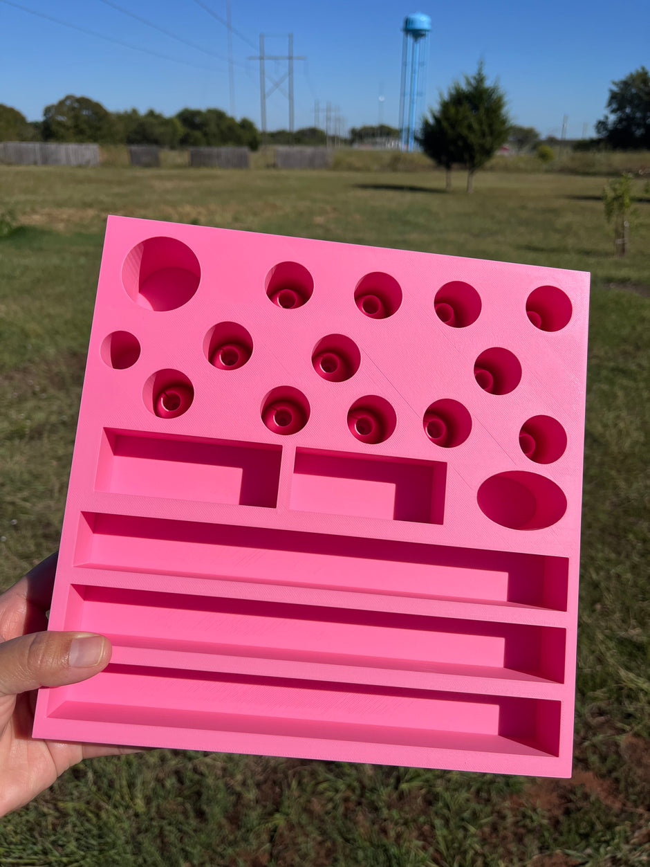 Build Station Plate with Universal Size Pen Slots