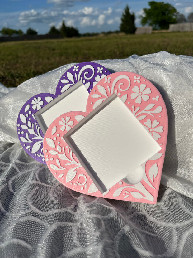 Heart Sticky Notes Holder