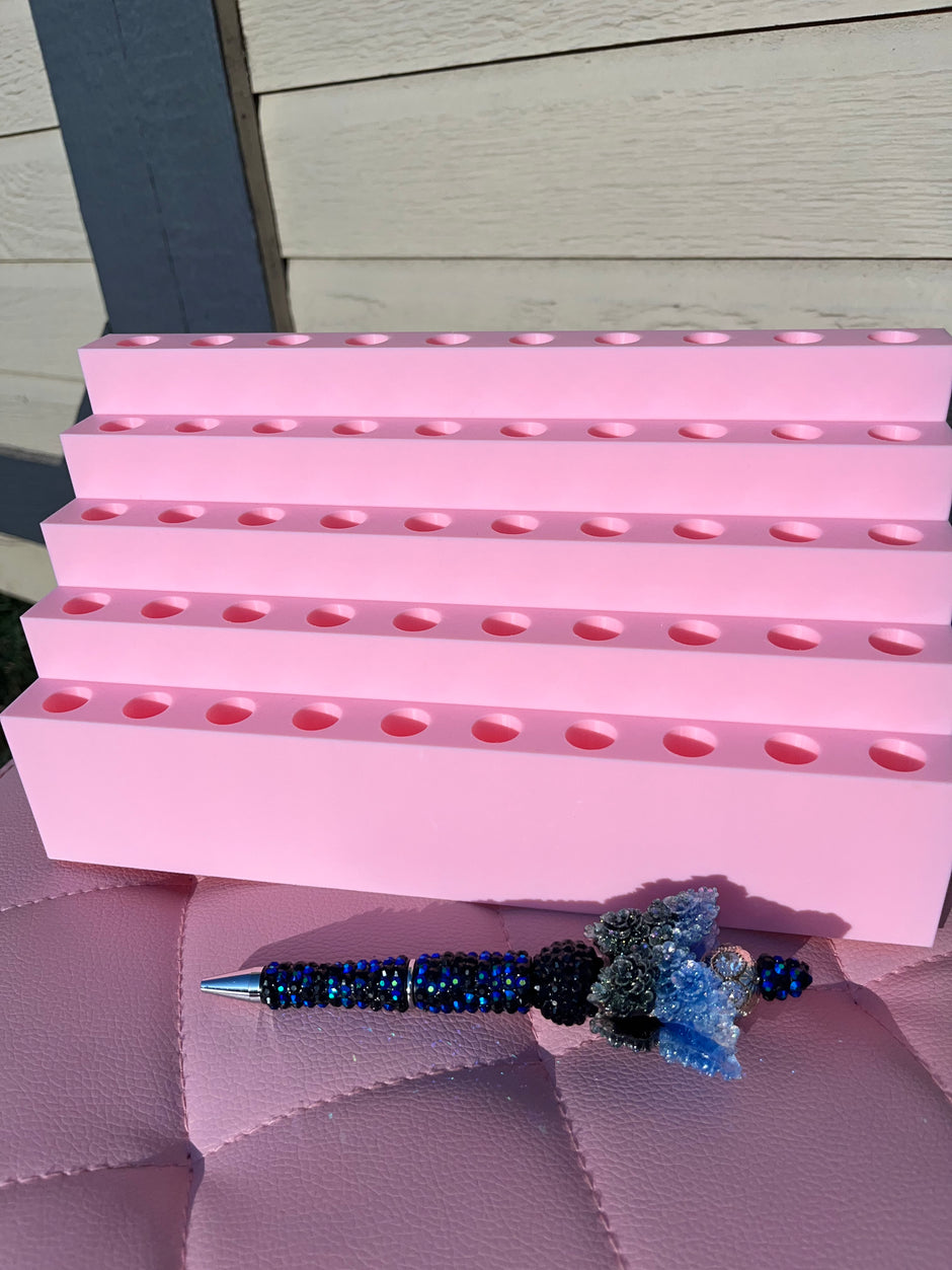 Pen Display for 50 Rhinestone Pens with NO Clay (13mm)