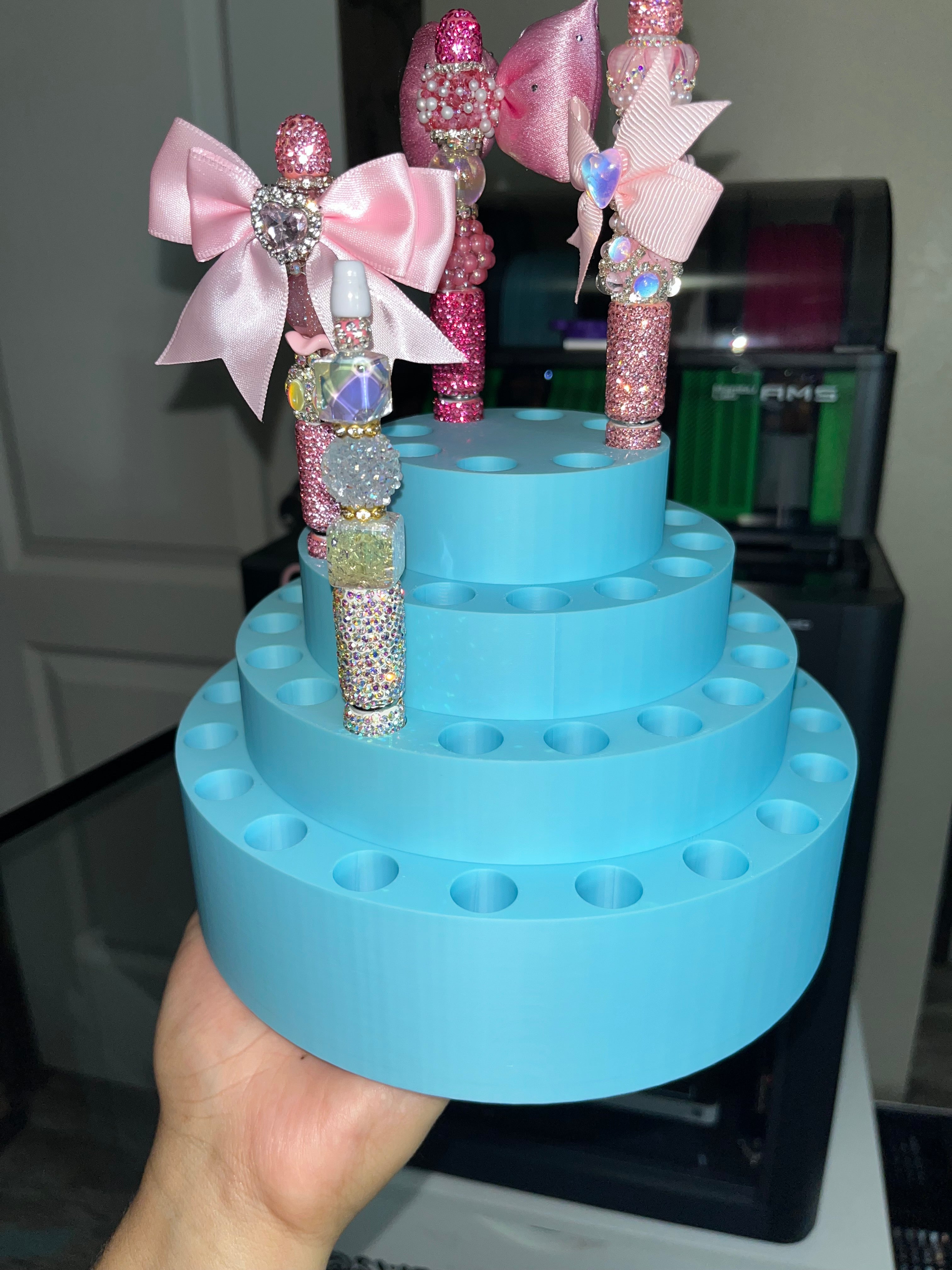 Round Pen Display for Fancy Clay Rhinestone Pens (fits 60 Pens)