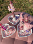 Heart Pen Stand with Tray for Regular or Rhinestone Pens