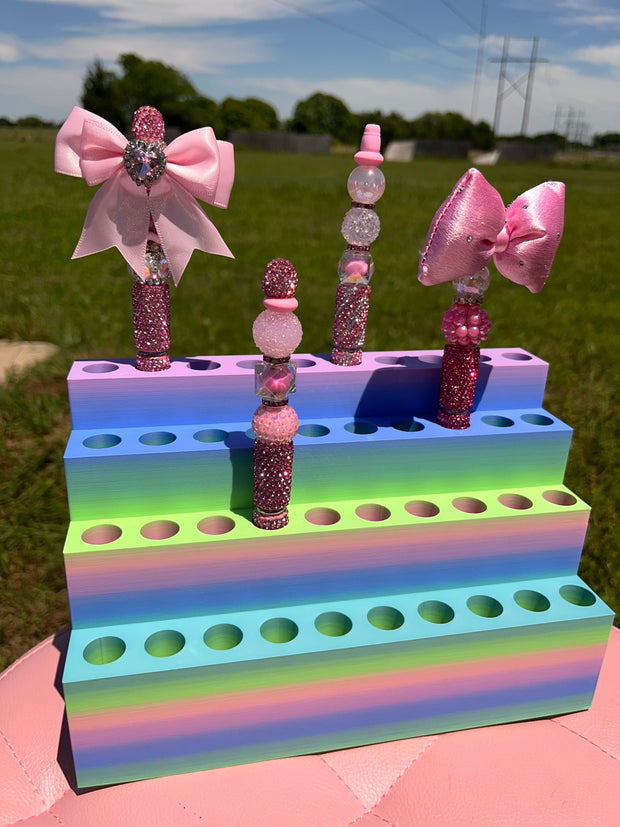 Pen Display for Clay Rhinestone Pens fits 40 pens (2 sizes)