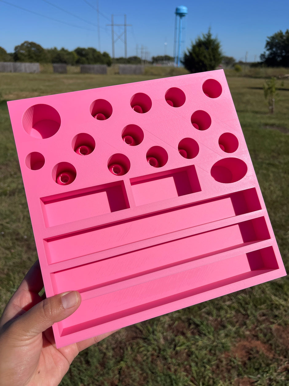 Build Station Plate with Universal Size Pen Slots