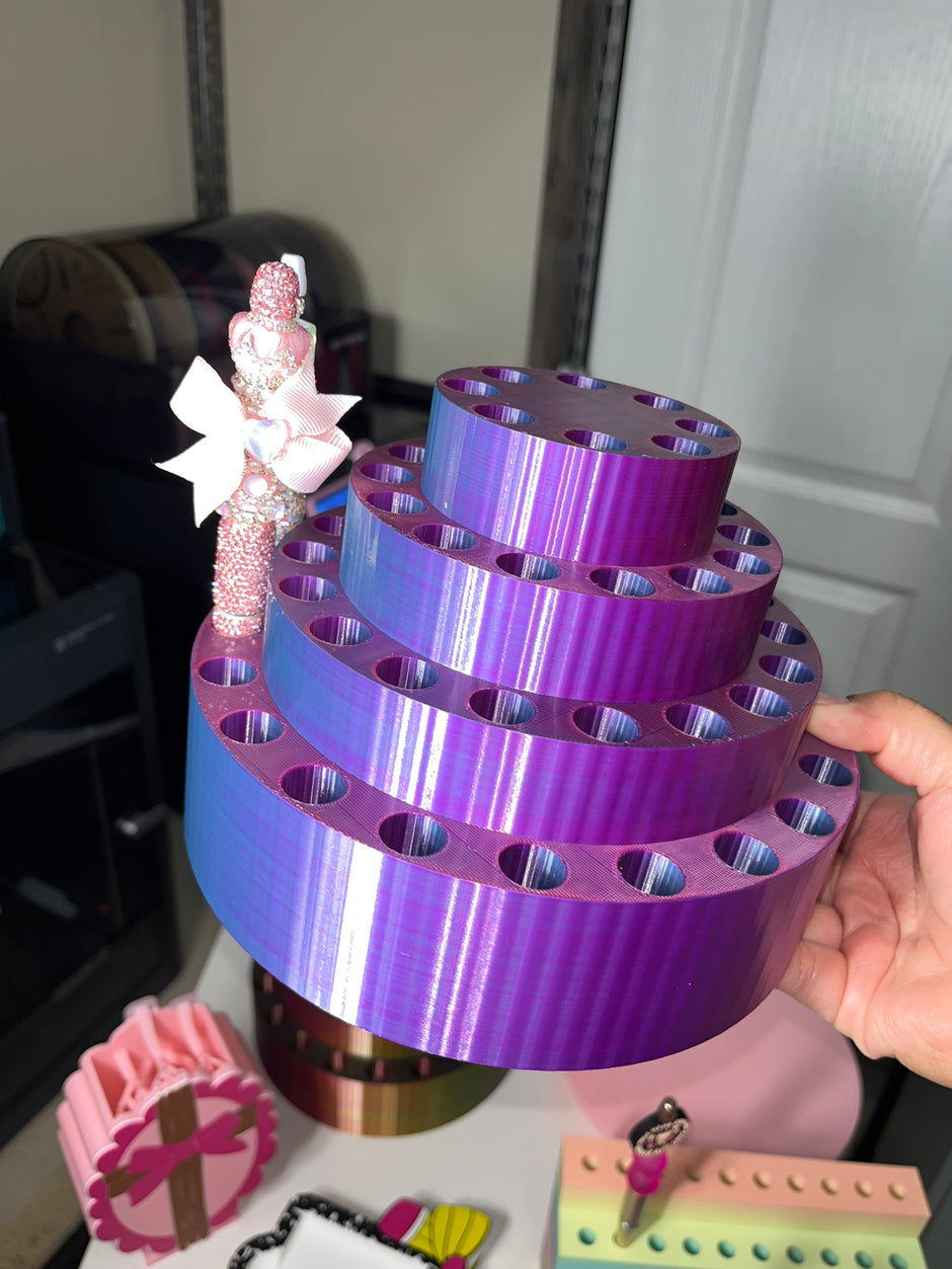 Old Design 3D Printed Round Pen Display for Fancy Pens