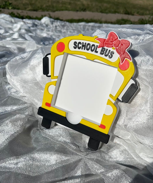 3D Printed “School Bus” Sticky Notes Holder