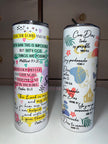 Faith & Bible Verses 20oz Stainless Steel Tumblers (Bilingual)