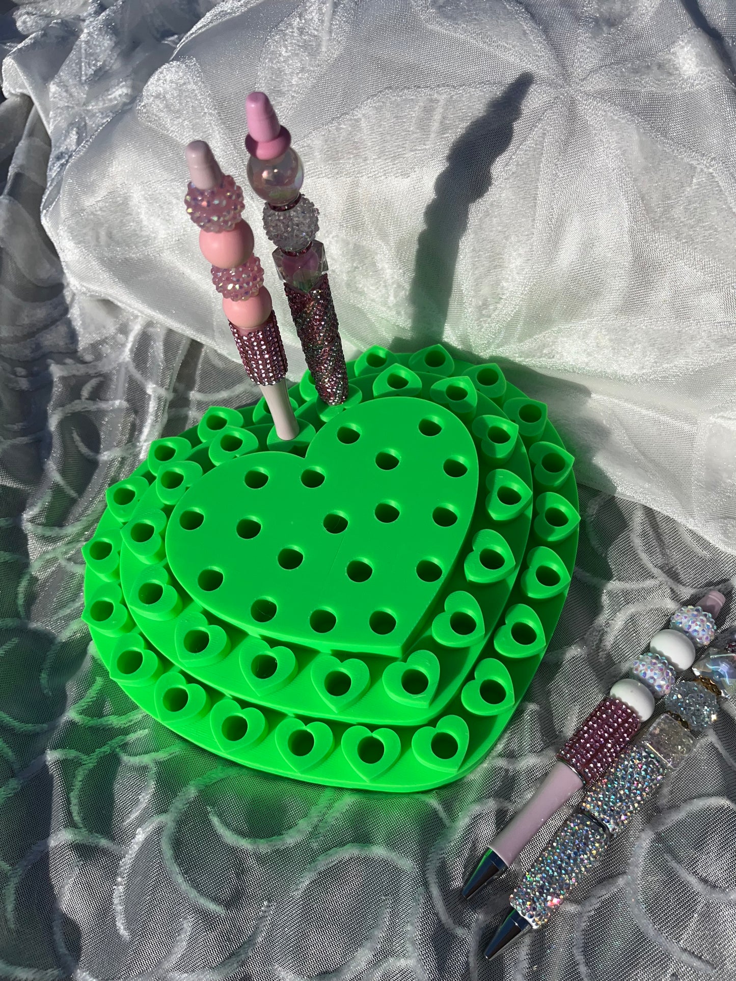 3D Printed Heart Pen Display for REGULAR Pens
